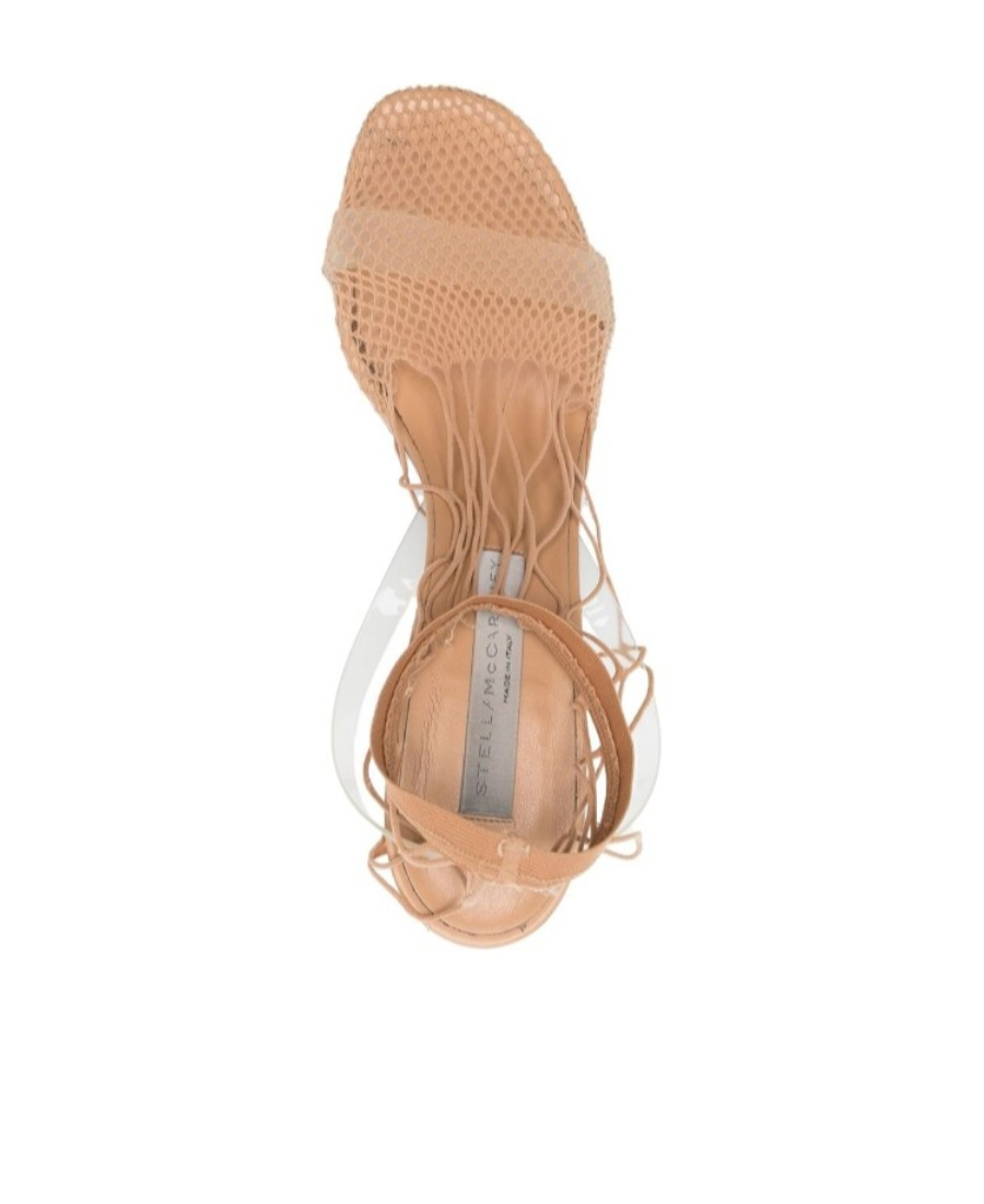 Stella Mccartney Stella 100 Fishnet Shoe Boots In Nude