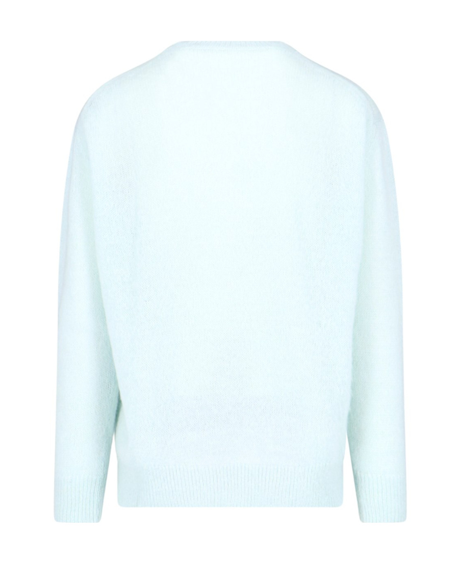 Y/project Paris Graphic-pattern Knitted-jumper In Blue