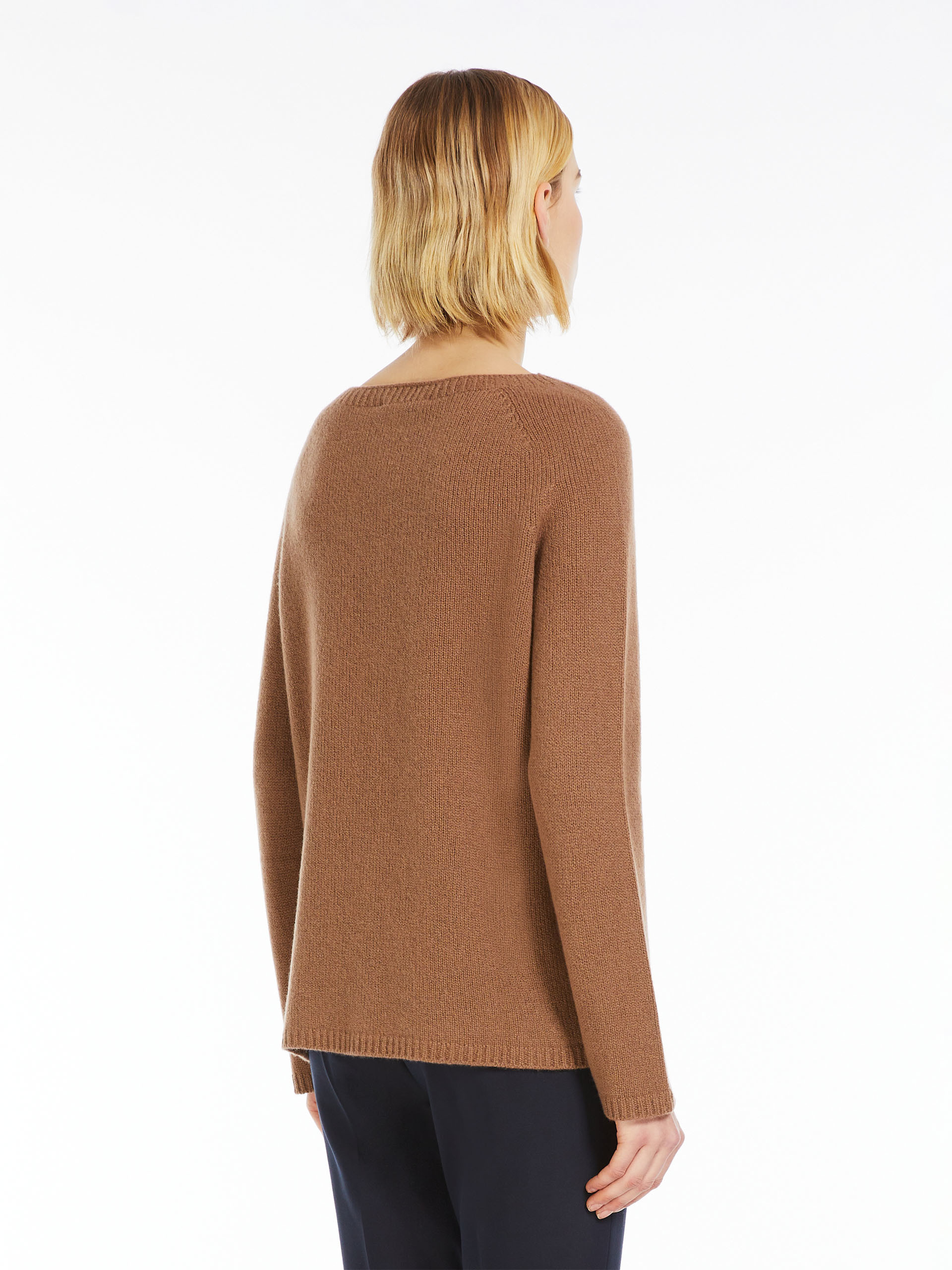 MAX MARA WOOL CASHMERE ROUND NECK SWEATER
