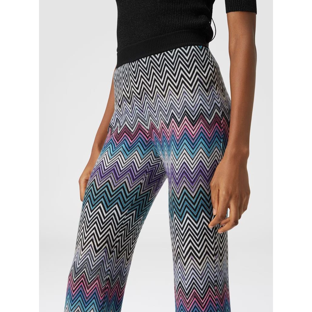 Missoni Crochet-knit Wool Flared Pants