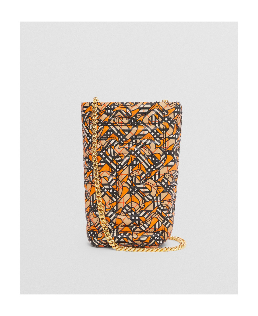 Burberry Micro Lola Monogram-print Bucket Bag In Multicolor