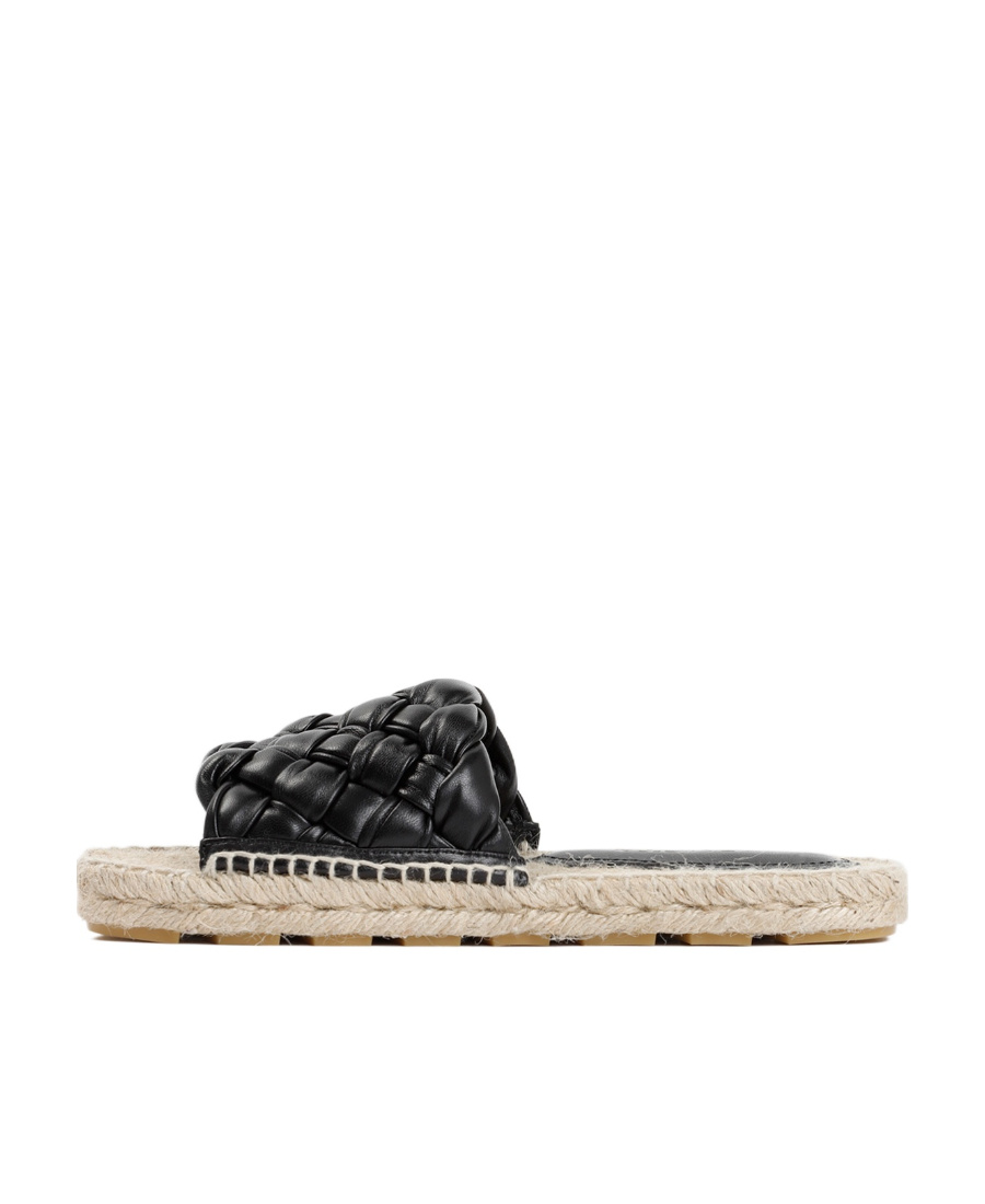 BOTTEGA VENETA WEAVE DETAIL SLIPPERS 