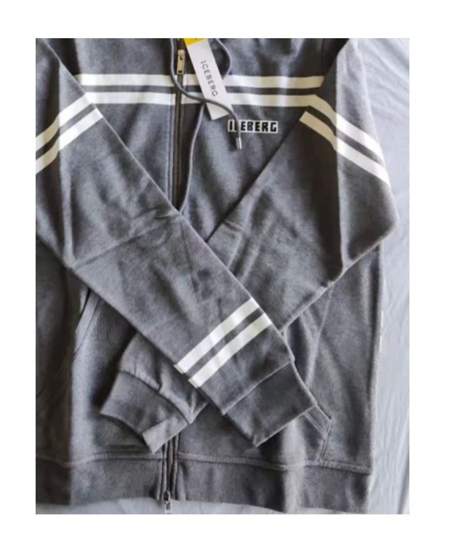 Iceberg Logo Details Casual Jacket In Gray