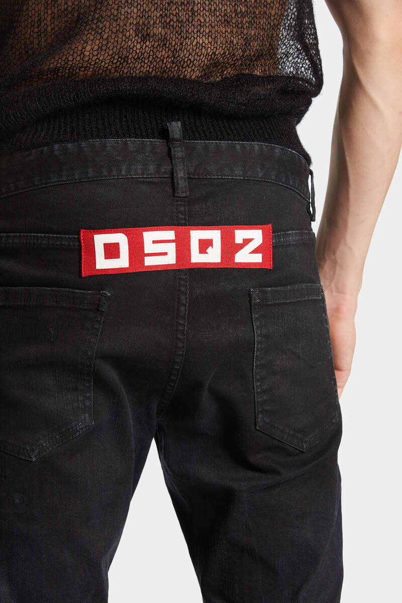 Dsquared2 Burnt Slim-fit Jeans In Black