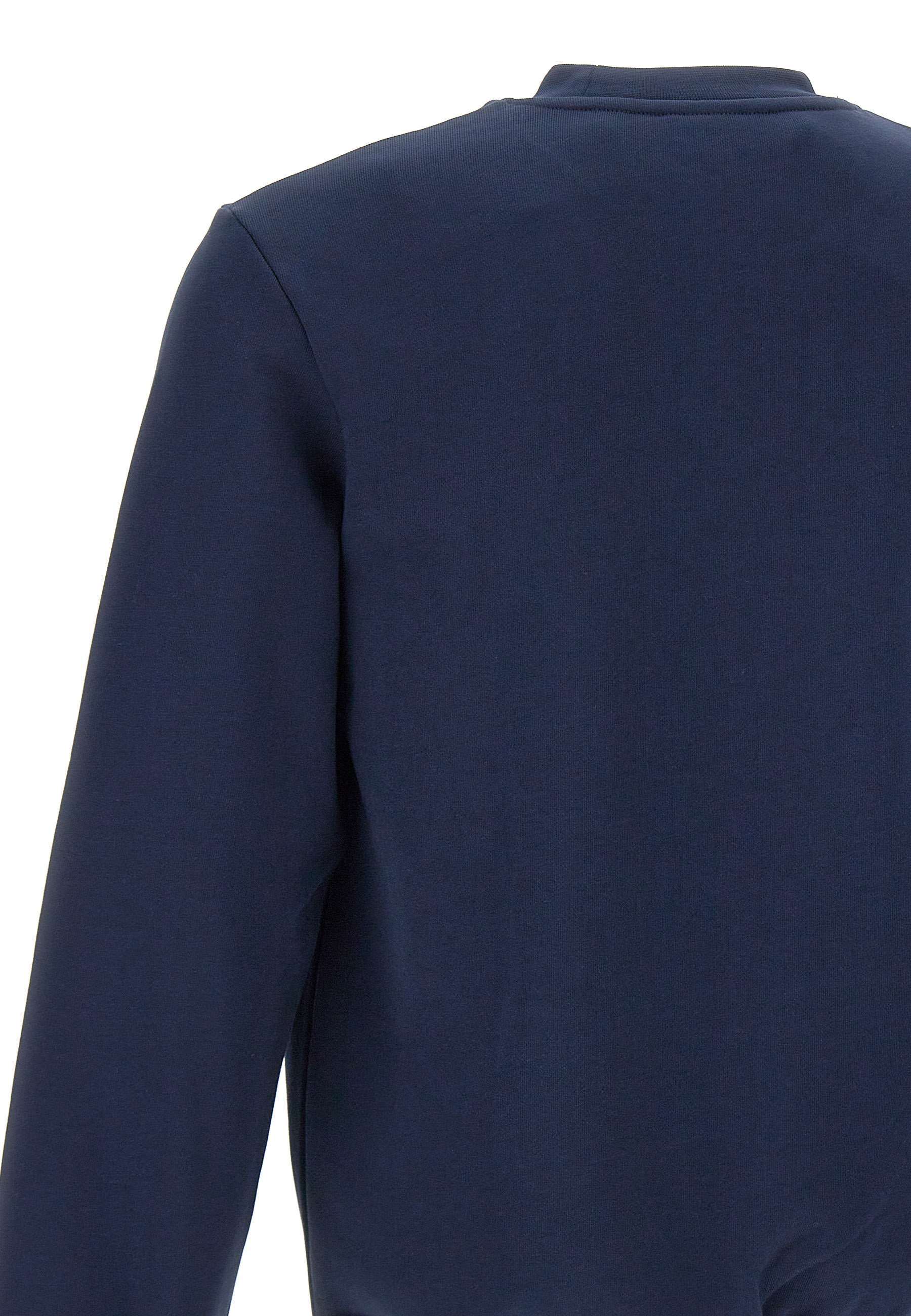 Lacoste Classic Fit Fleece Sweatshirt In Blue