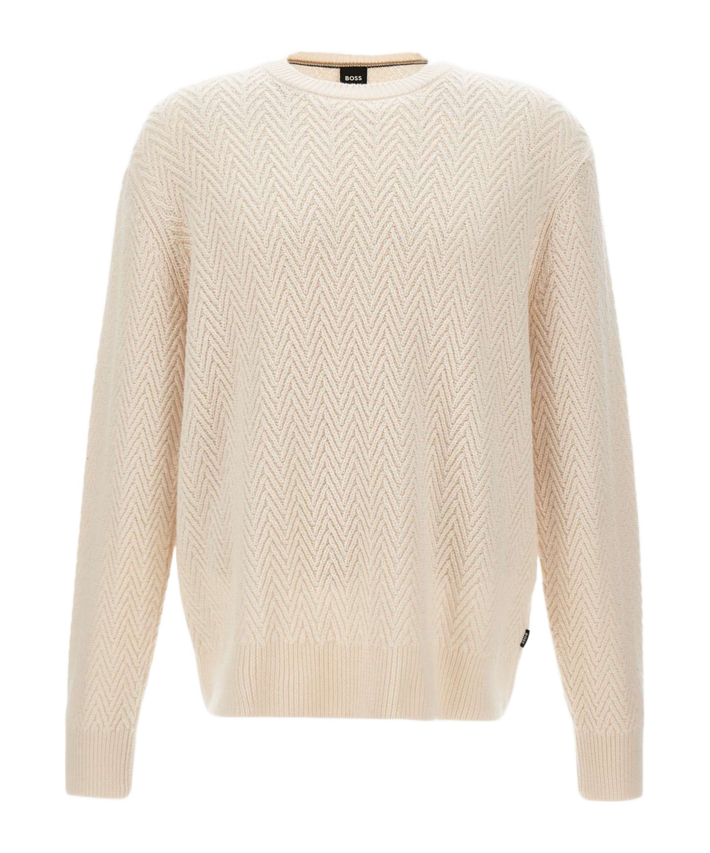 Hugo Boss Long Sleeve Sweater In Brown