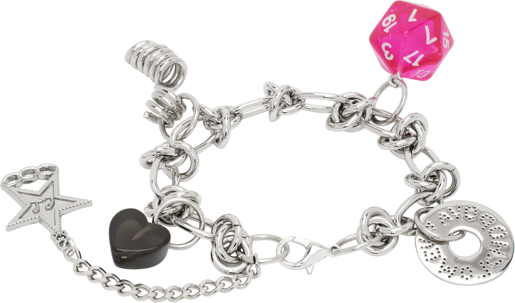 Chopova Lowena Multi Charm Bracelet In White