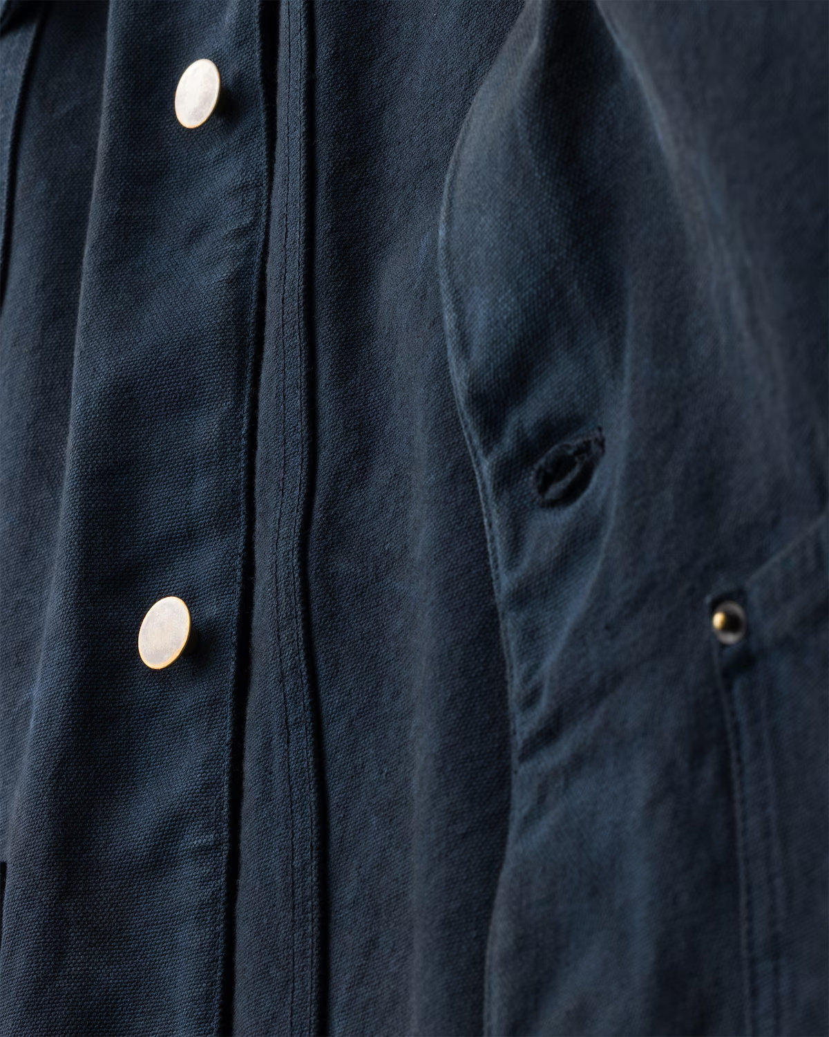 Prada Leather-collar Canvas Utility Jacket In Blue