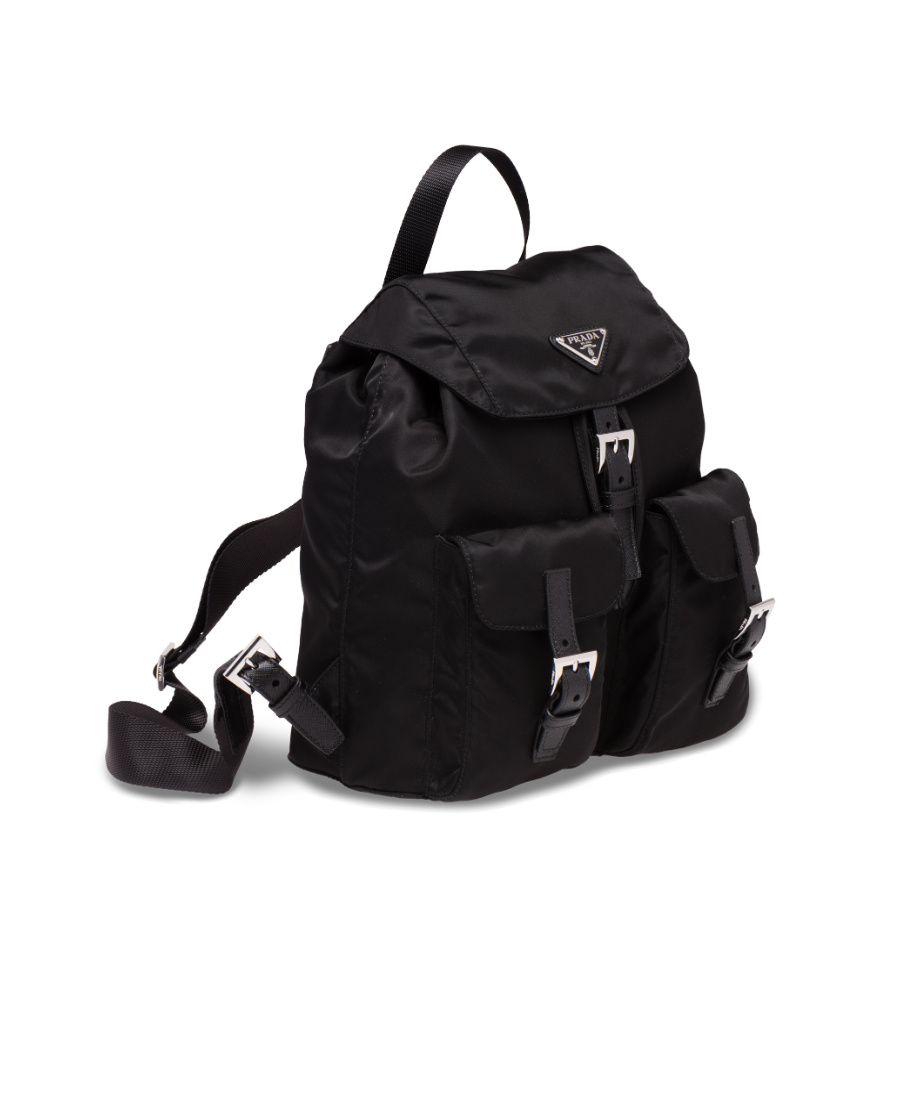 Prada Small Backpack With Adjustable Shoulder Straps In Black