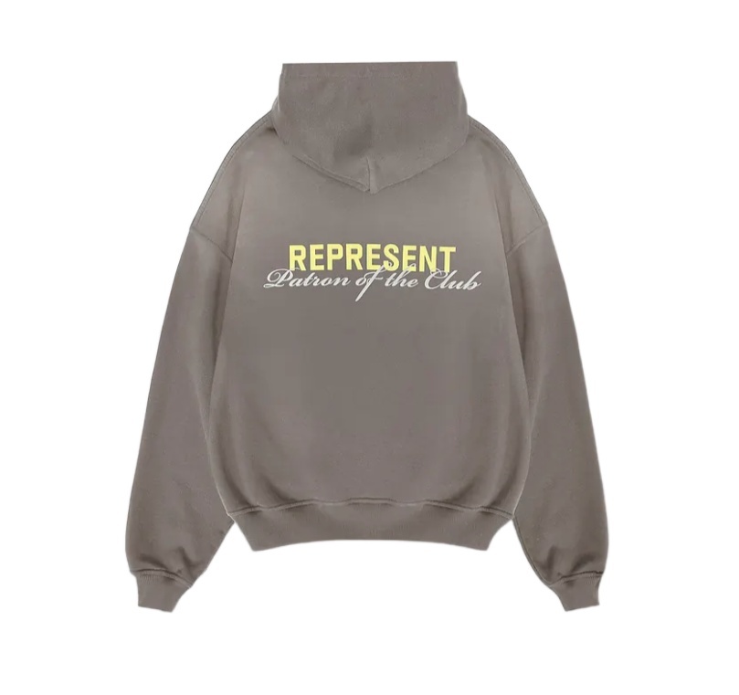 Represent Hooded Sweater In Gray