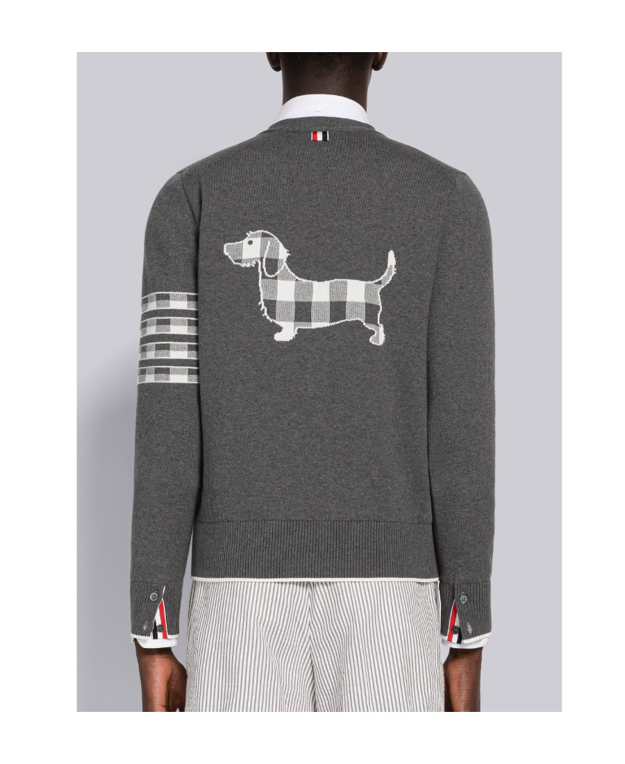 Thom Browne Sweaters Blacks And Greys In Gray