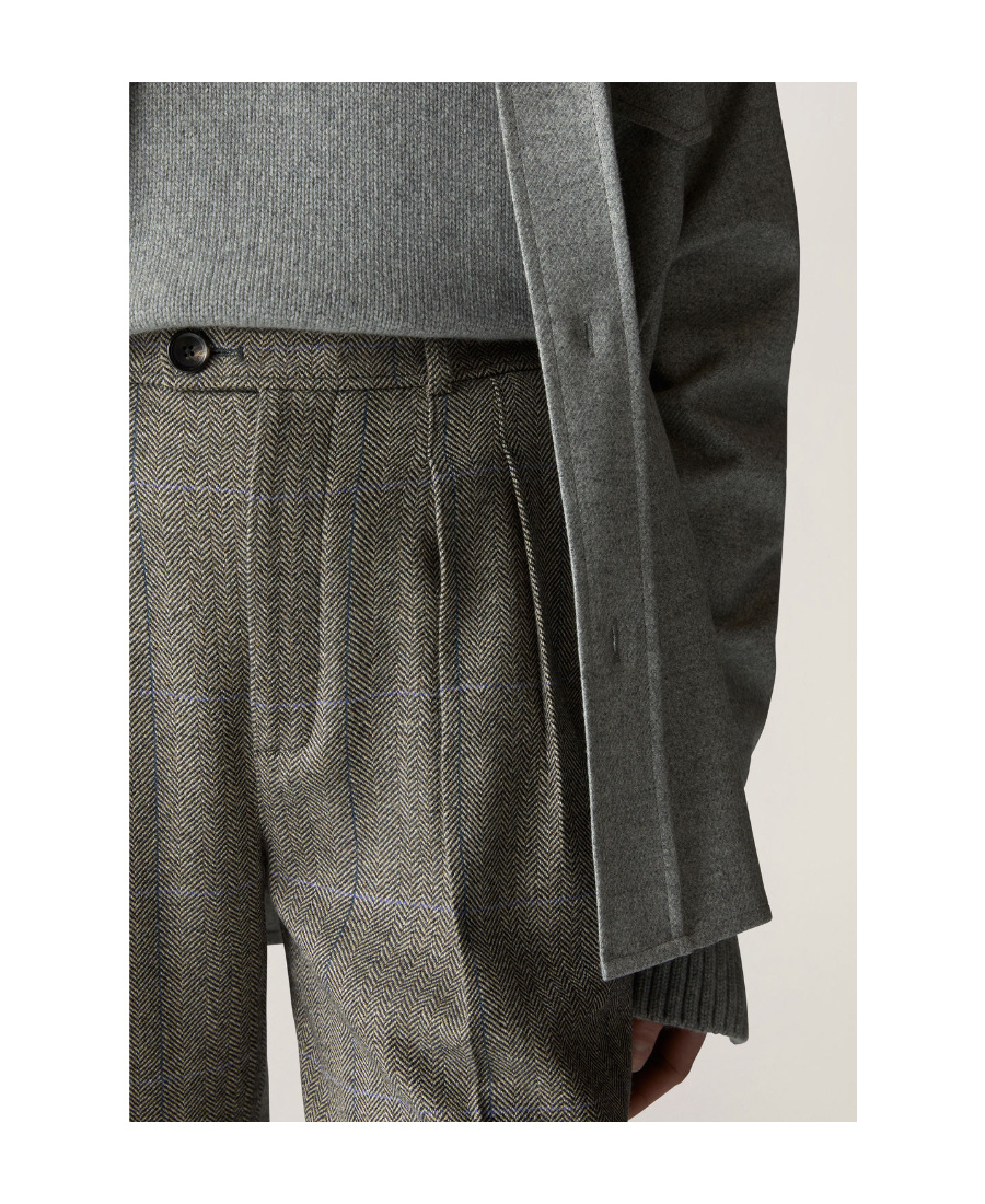 Loro Piana Barbed Straight-leg Trousers In Gray