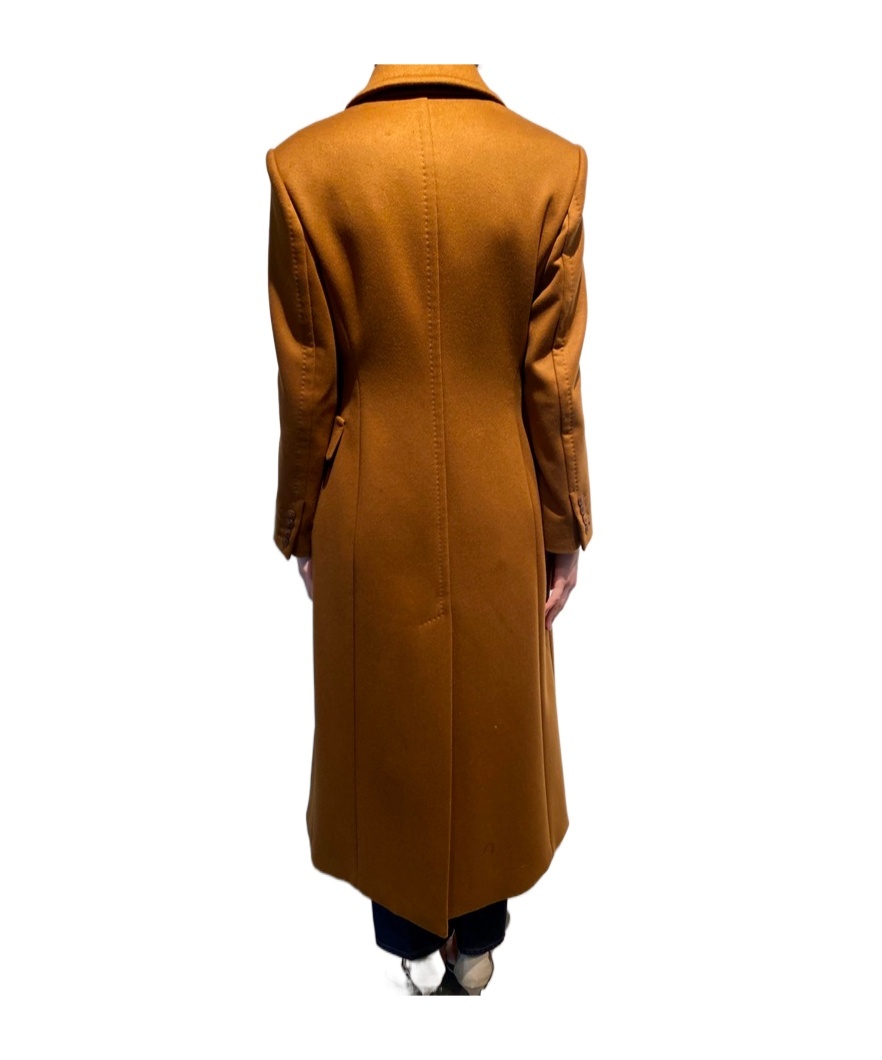 Max Mara Long-sleeved Coat In Brown