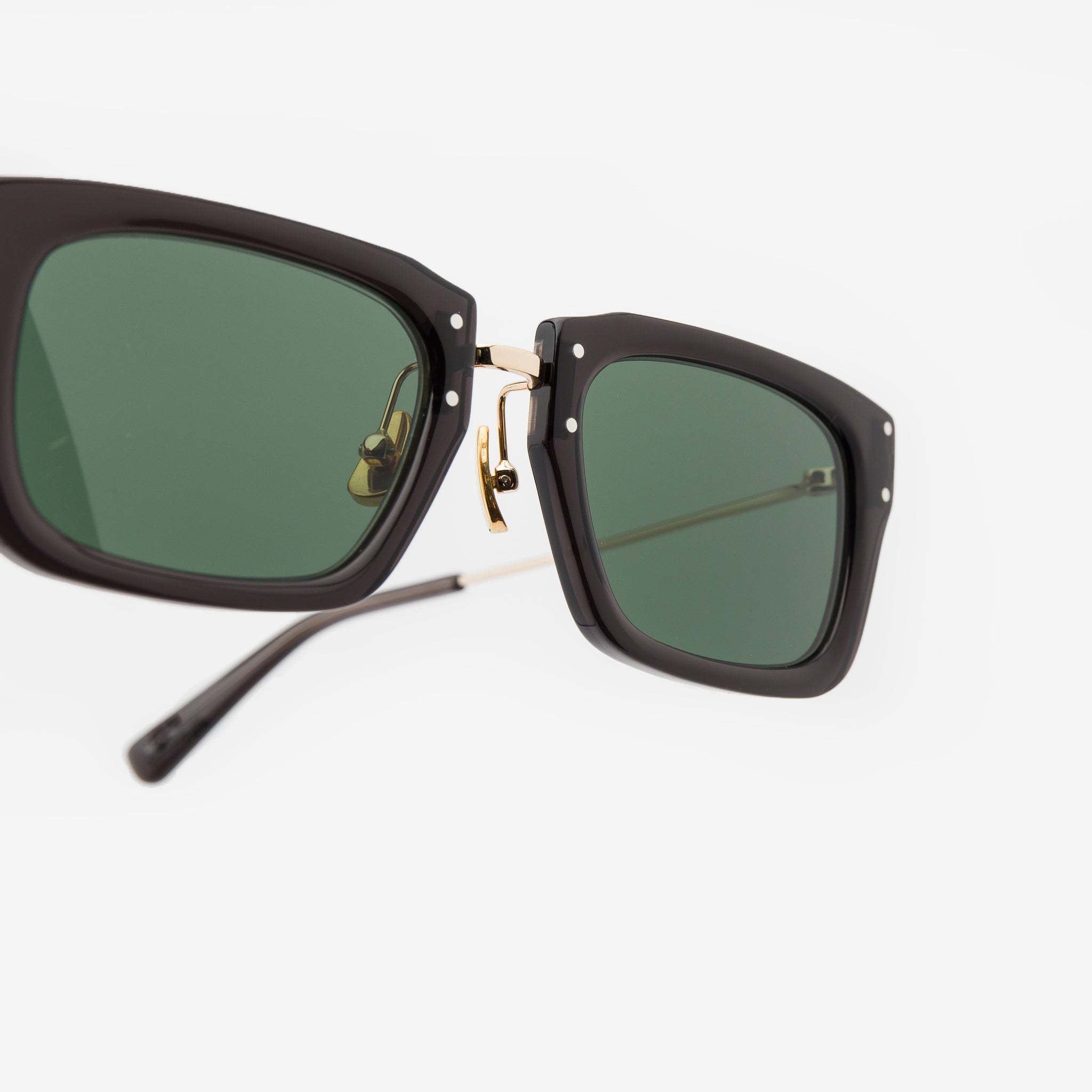 Jacquemus Square Sunglasses In Green