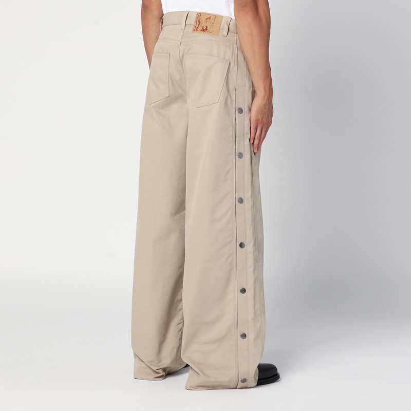 Martine Rose Belt-loop Casual Pants In Nude