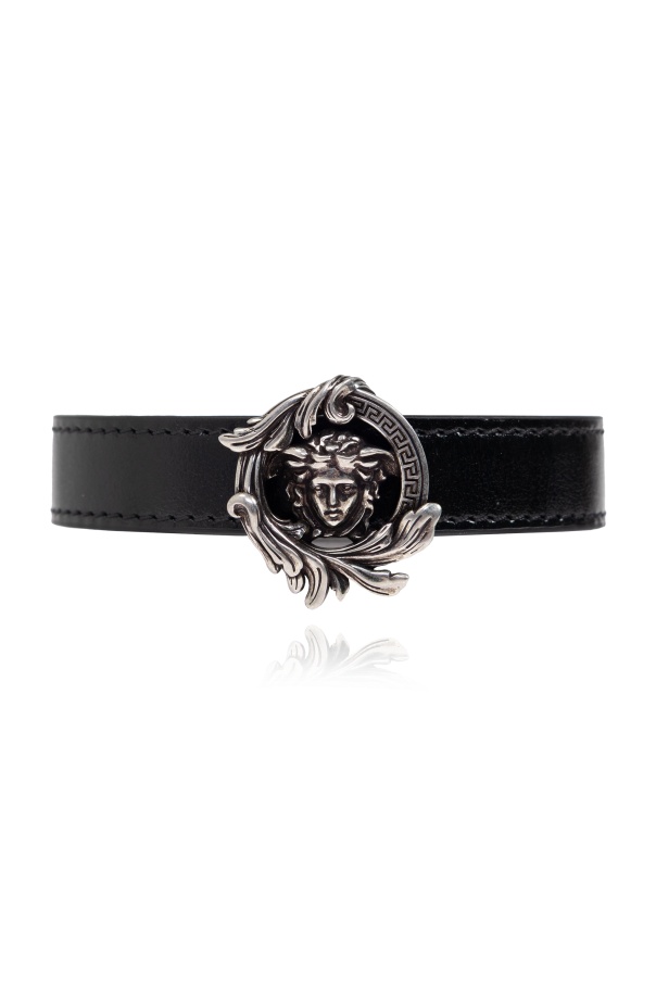 Versace Medusa-motif Bracelet In Black