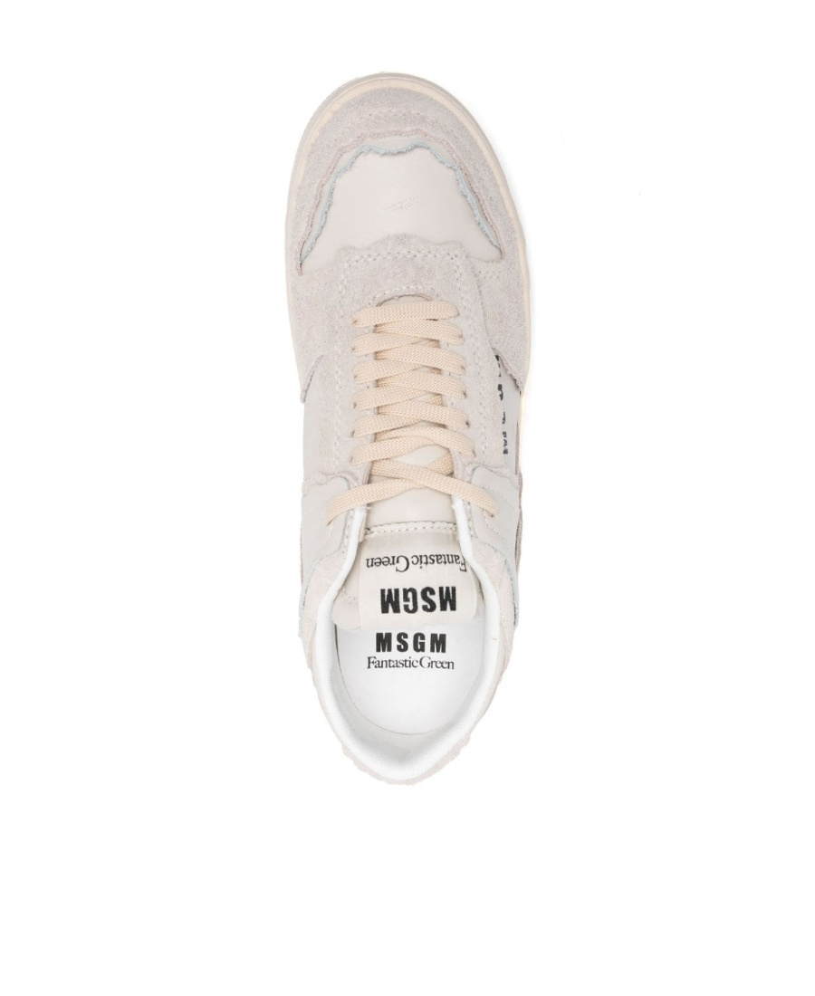 Msgm Logo-print Sneakers In White