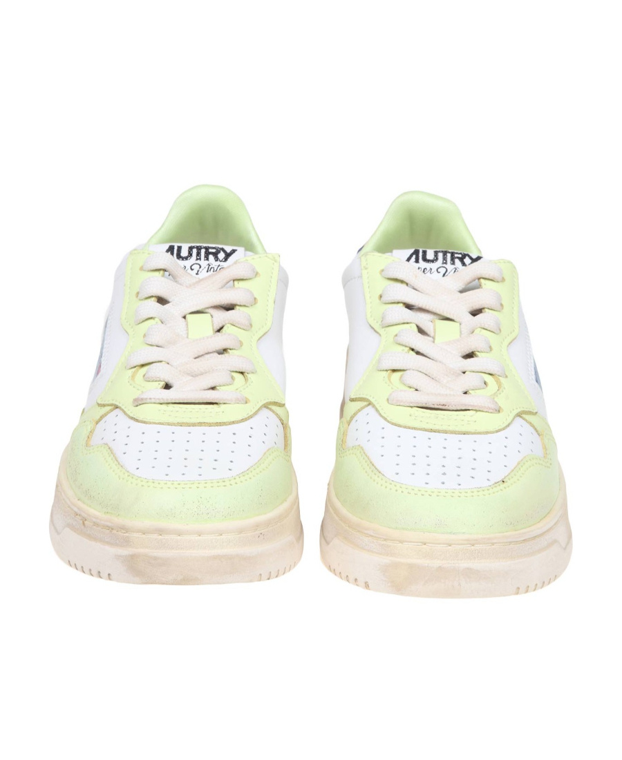 Autry Medalist Colour-block Low-top Sneakers In White