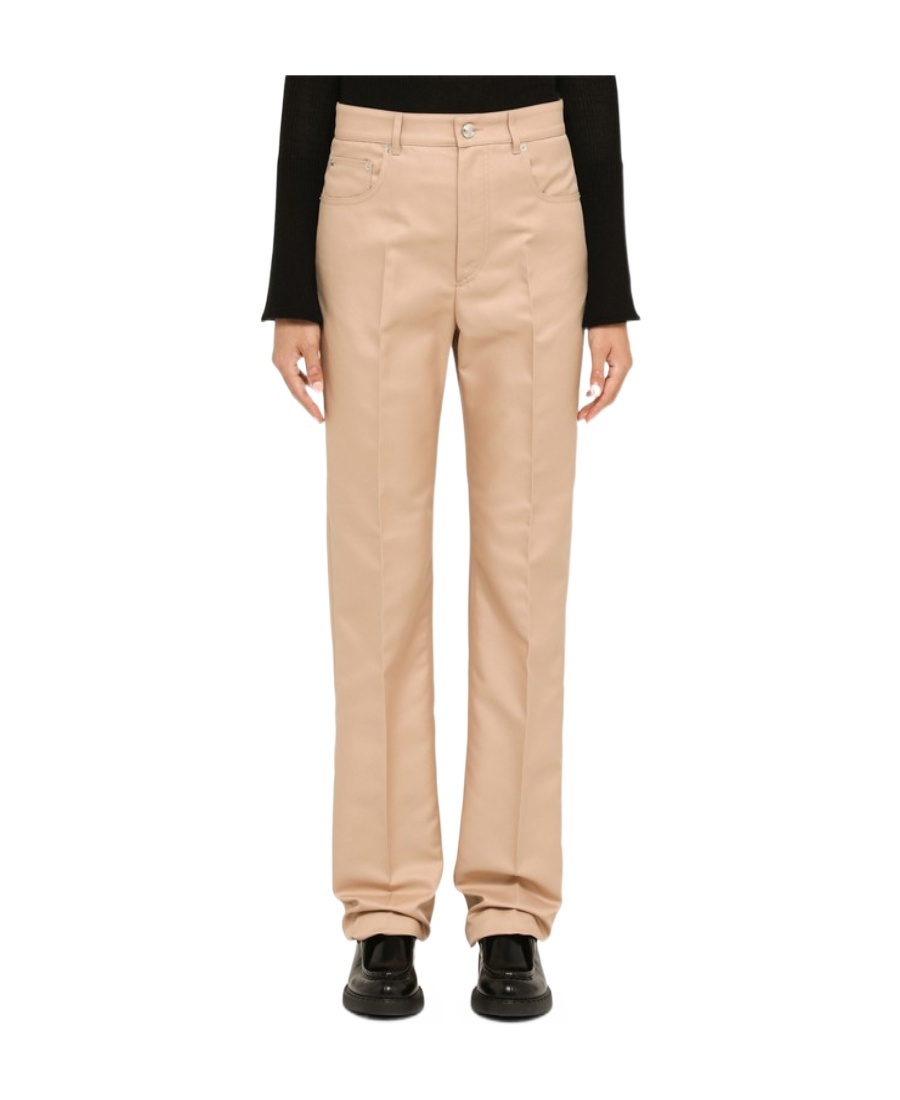 Sportmax Belt Ring Casual Pants In Nude