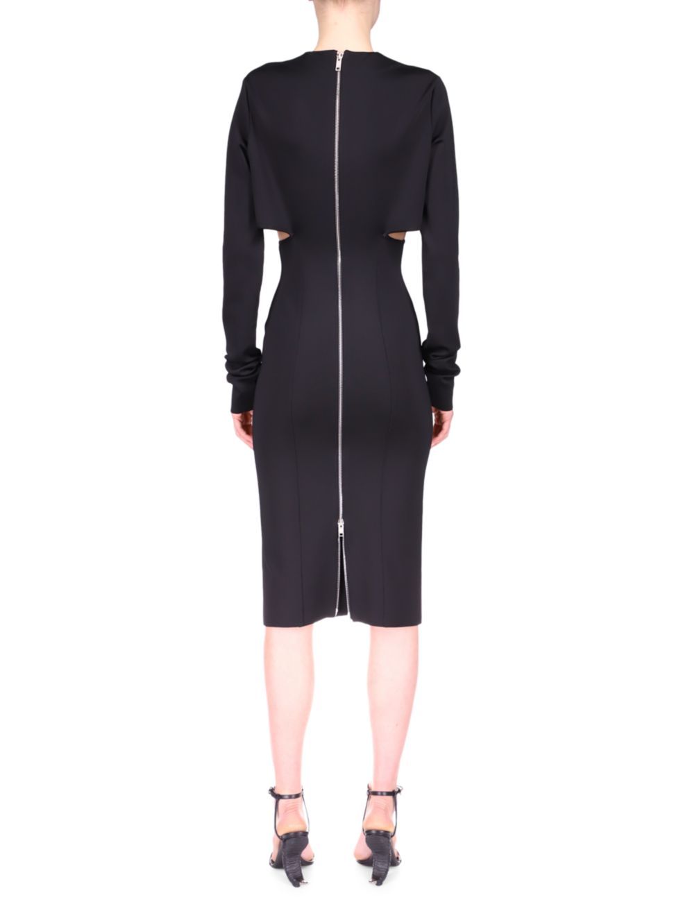 Givenchy Cut-out Detailed Pencil Dress In Black