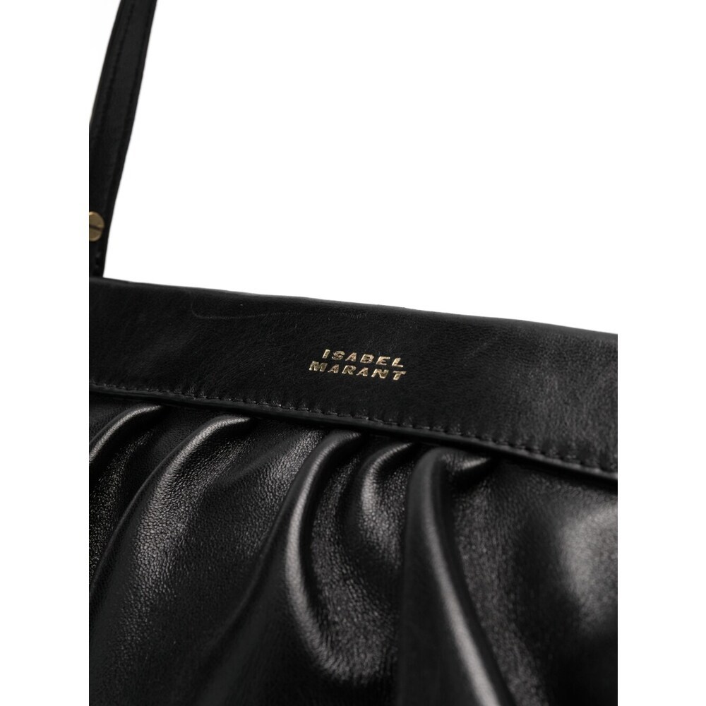Isabel Marant Logo-print Clutch Bag In Black