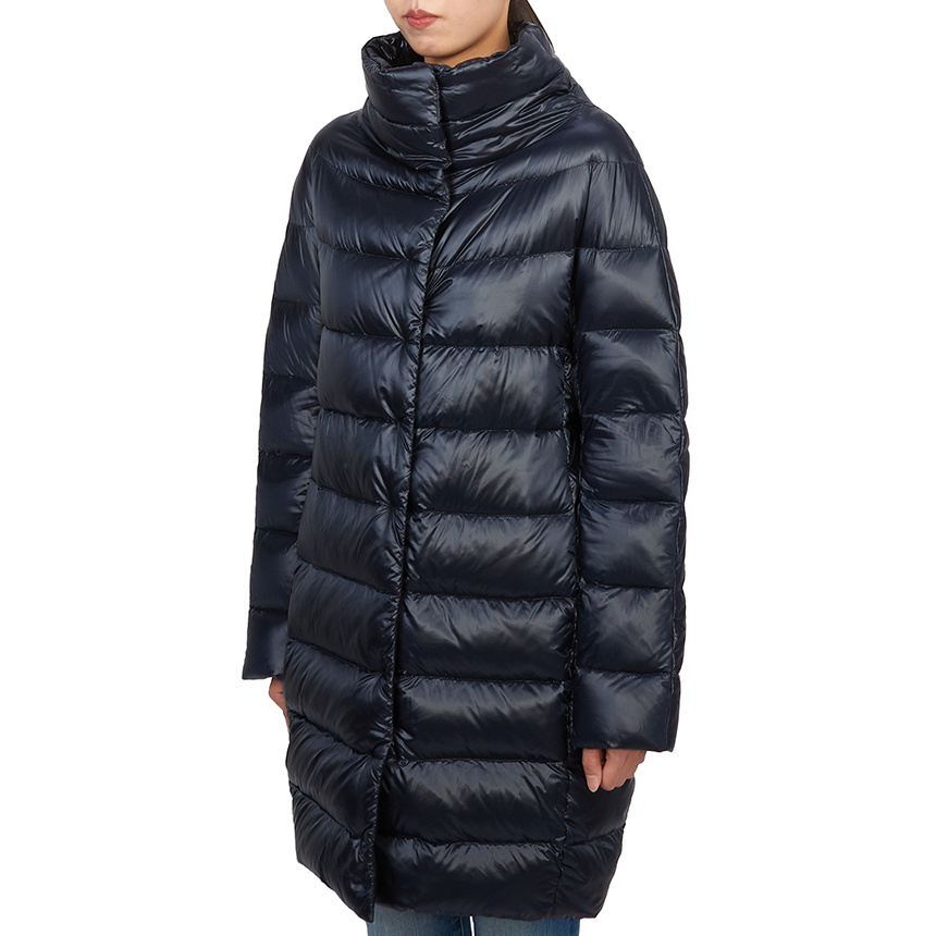 Herno Long-sleeved Down Jacket In Black