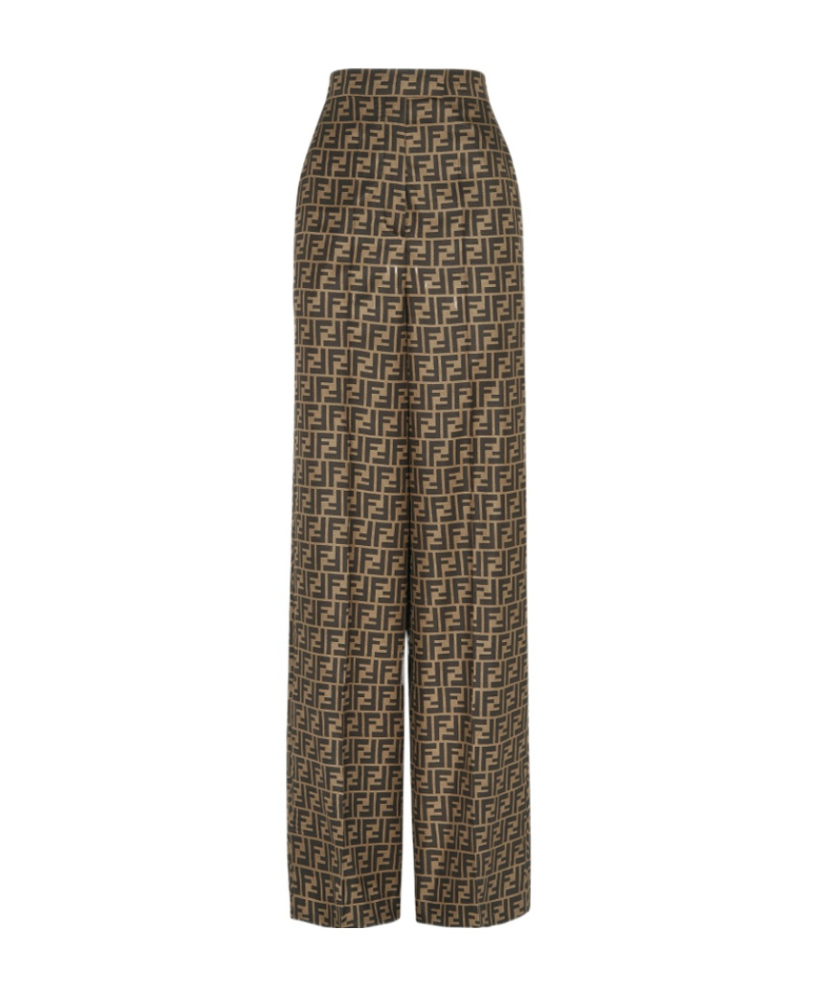Fendi Trousers In Brown