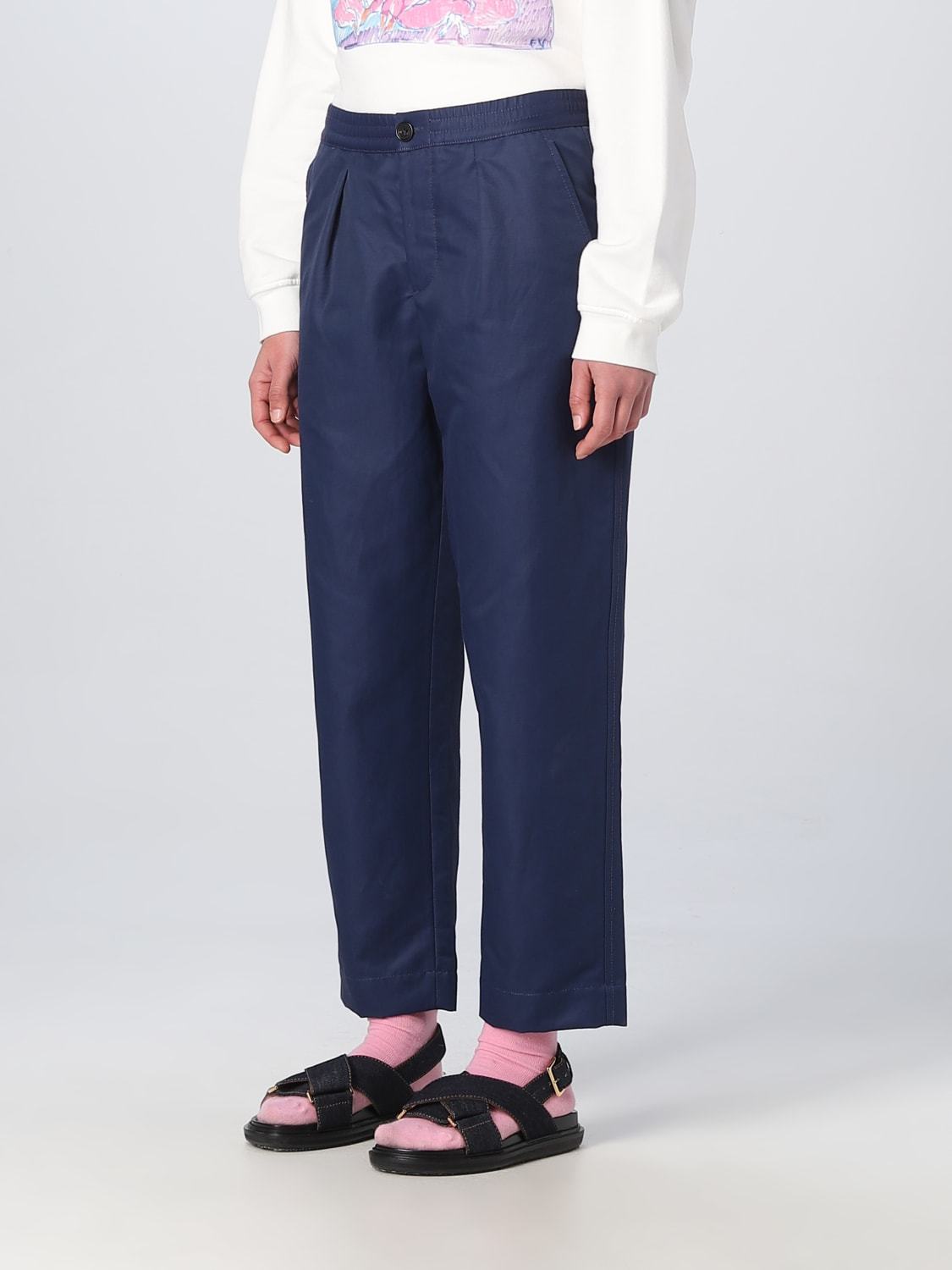 Marni Straight-fit Trousers In Blue