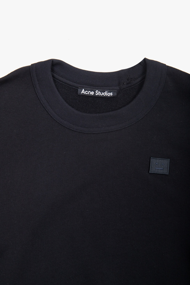 Acne Studios Logo Sweater In Black