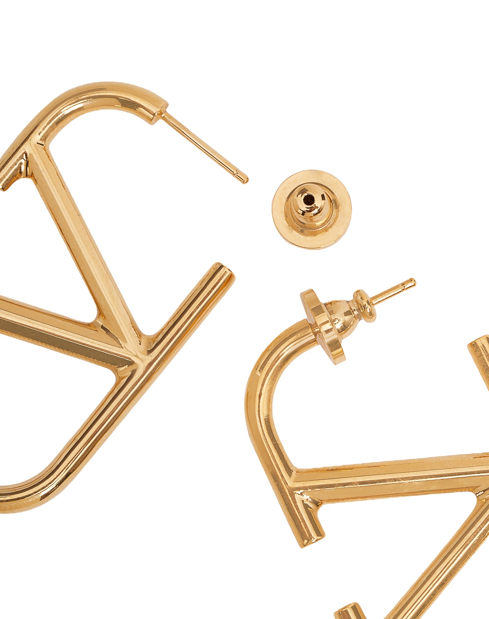 Valentino Vlogo Signature Geometric Earrings In Yellow