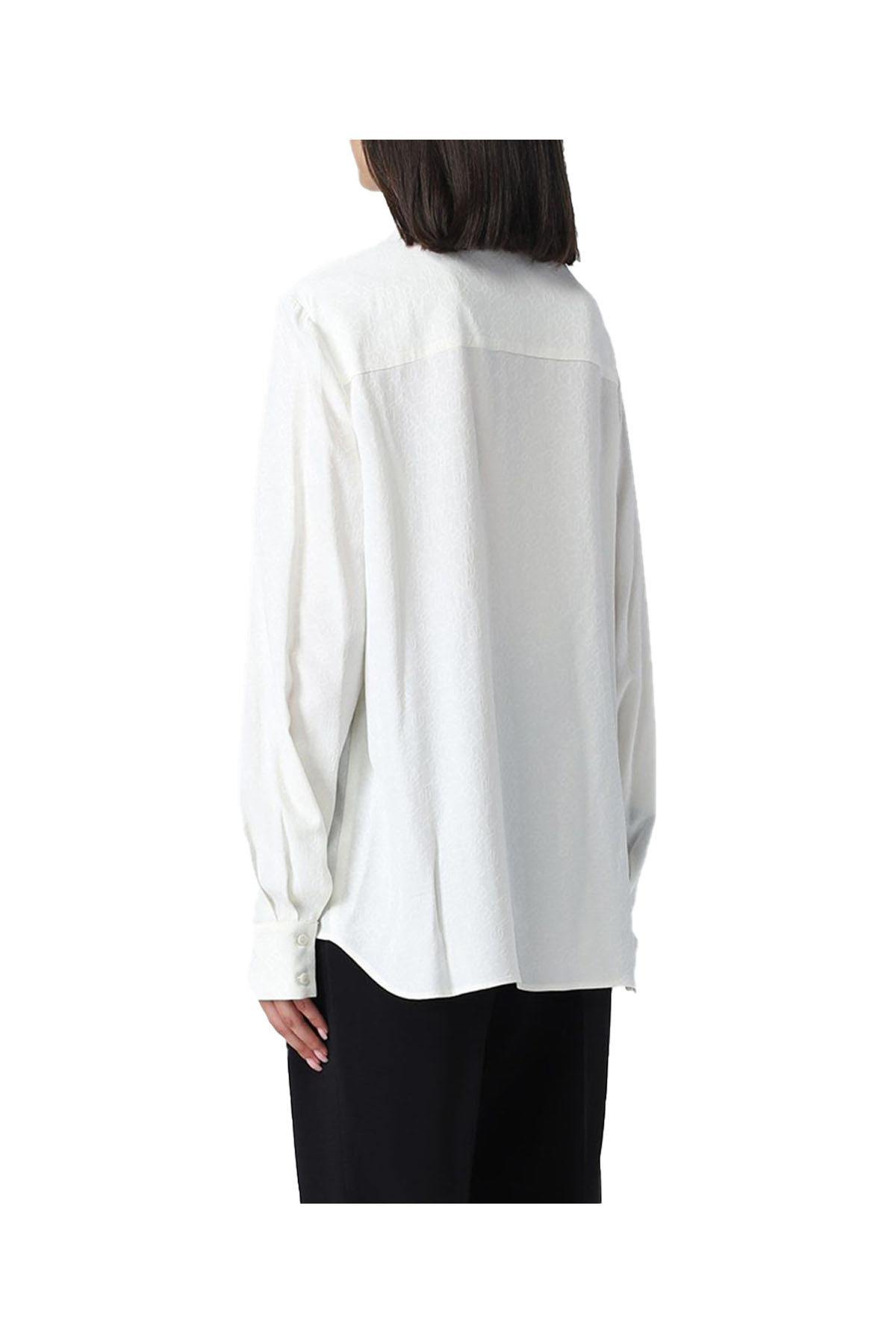 Pinko Chemise Avec Broderie Anglaise Et Cristaux In White