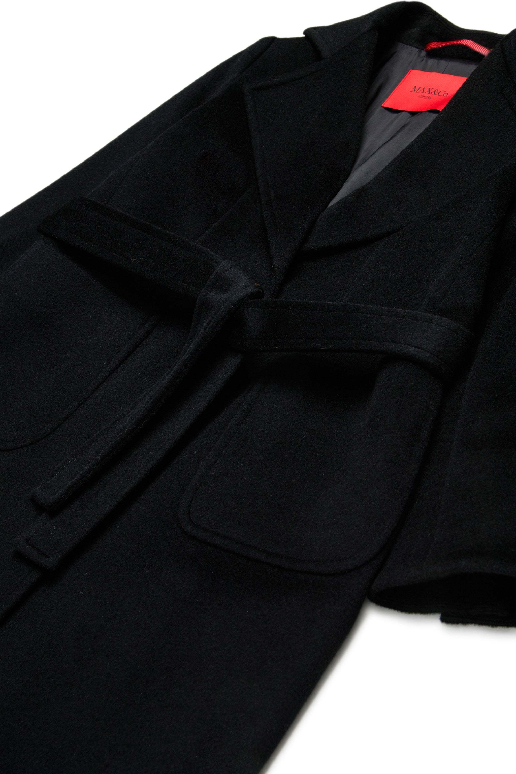 Max & Co Wool Coat In Black
