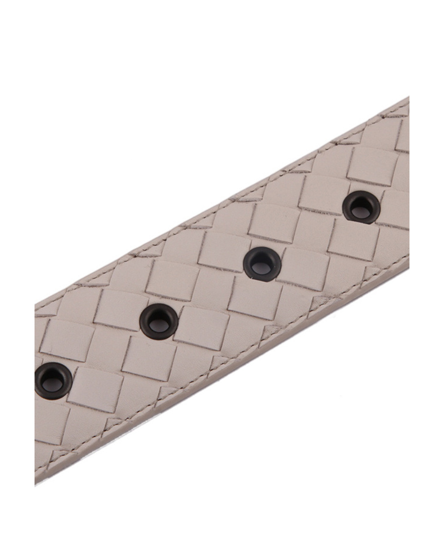 Bottega Veneta Weave A Belt In Nude