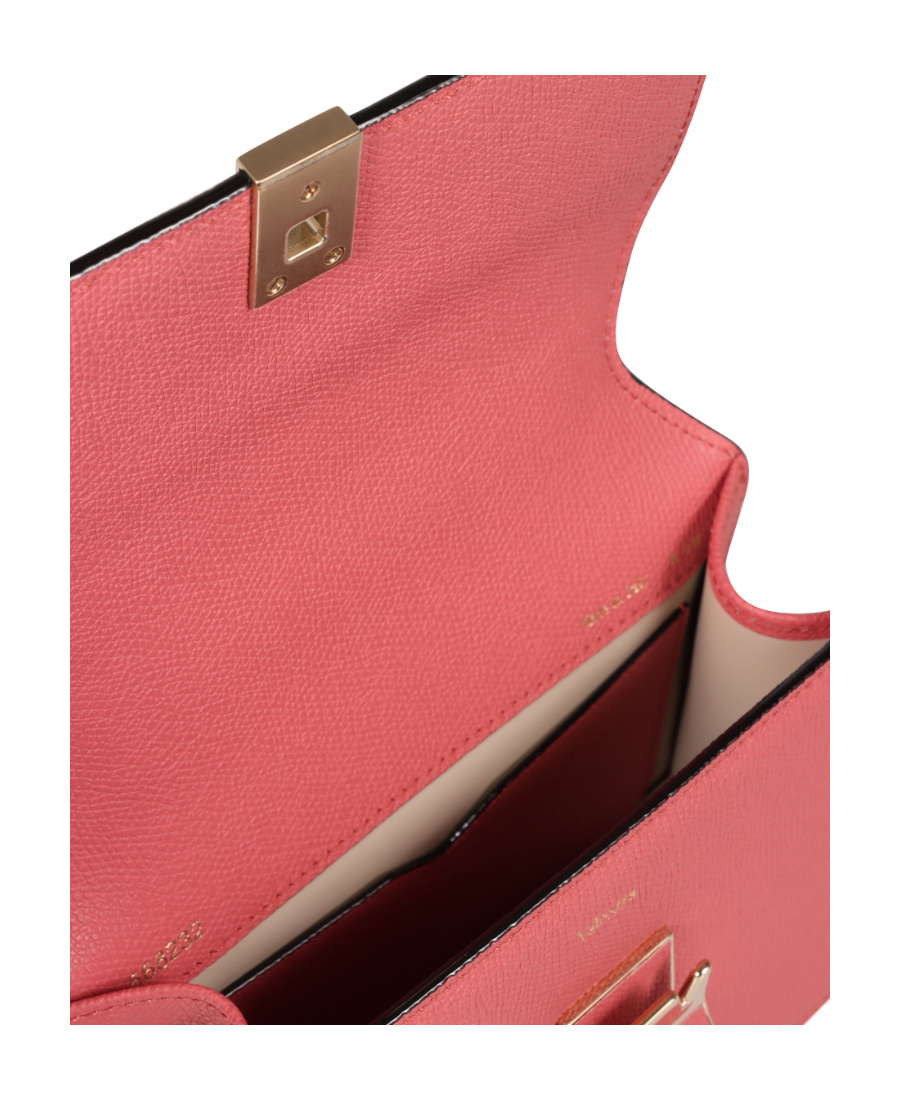 Valextra Nolo Leather Mini Crossbody Bag In Pink