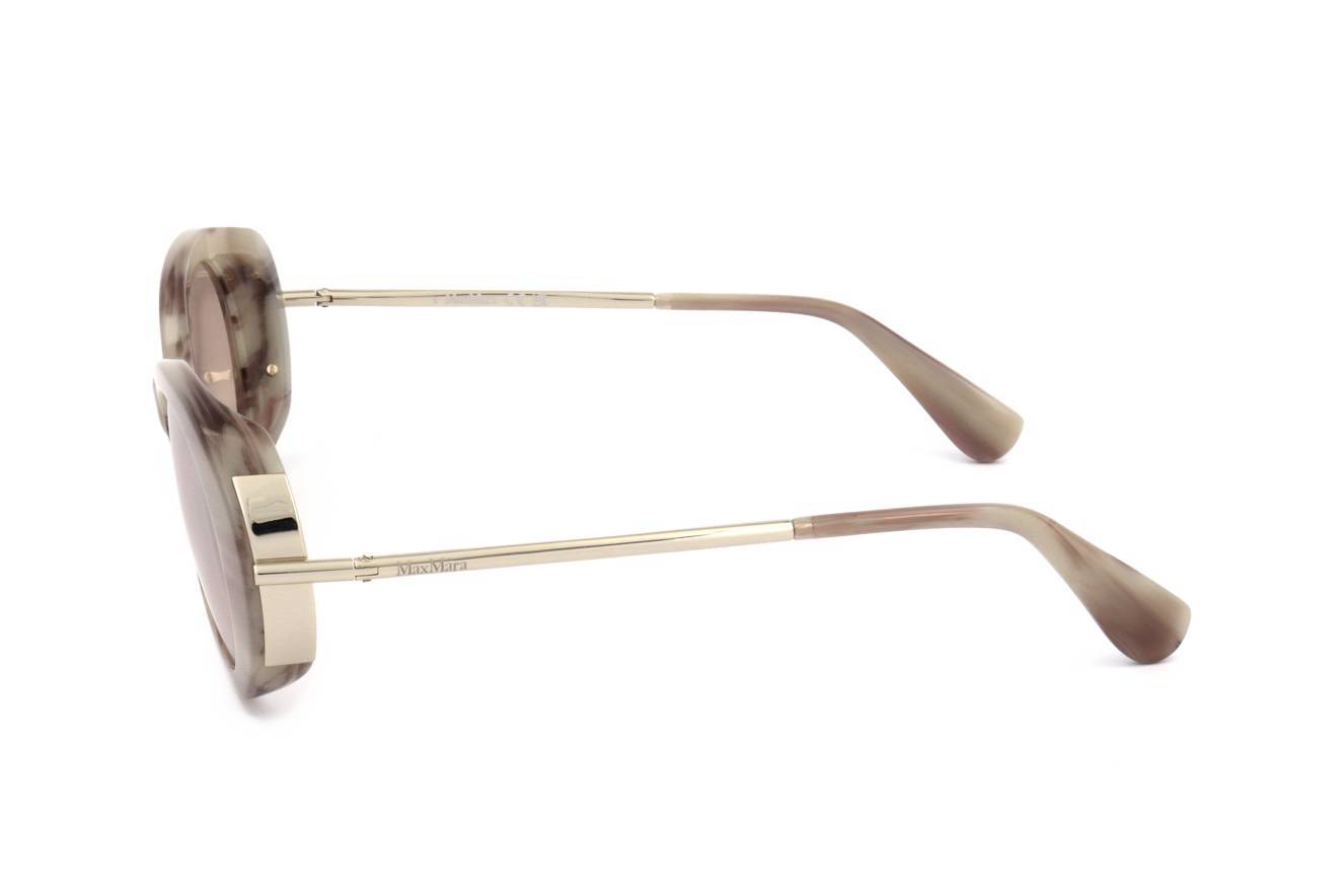 Max Mara Oval Sunglasses In Neutral