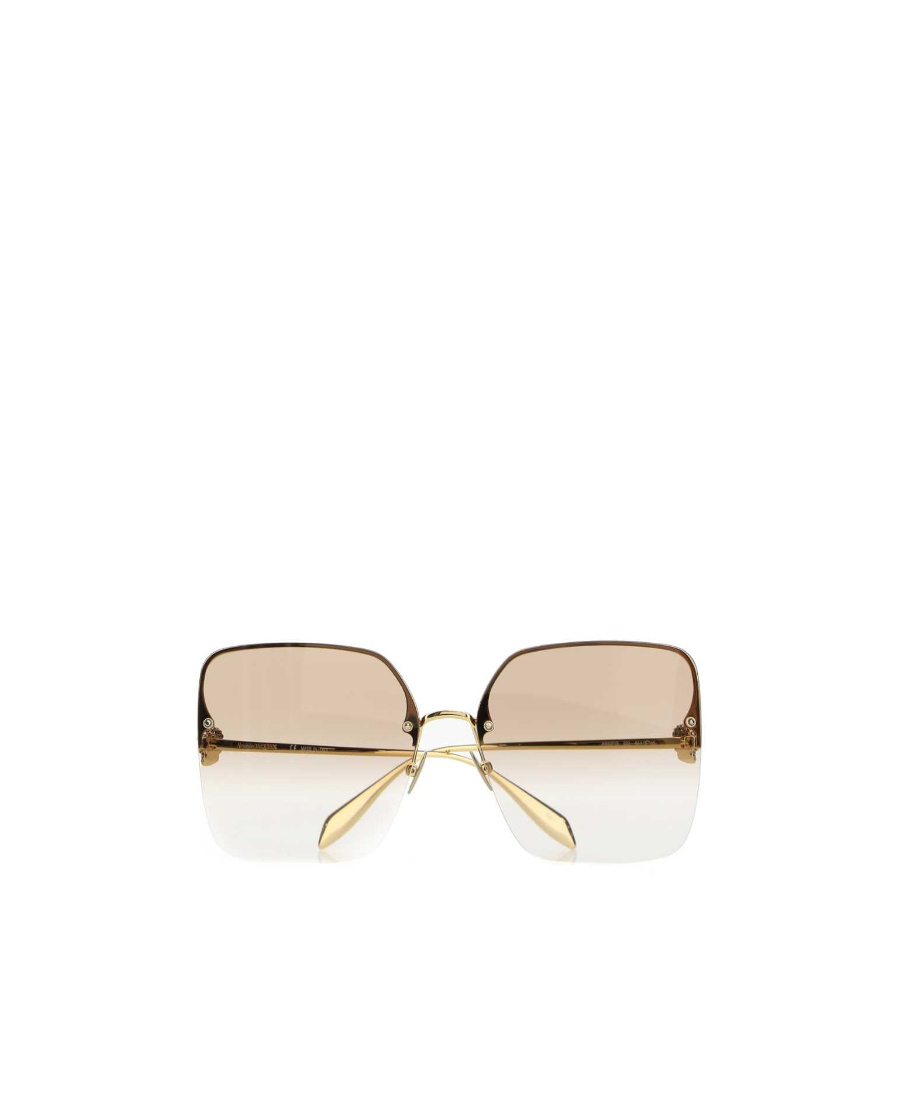 Alexander Mcqueen Gradient Oversize-frame Sunglasses In Brown