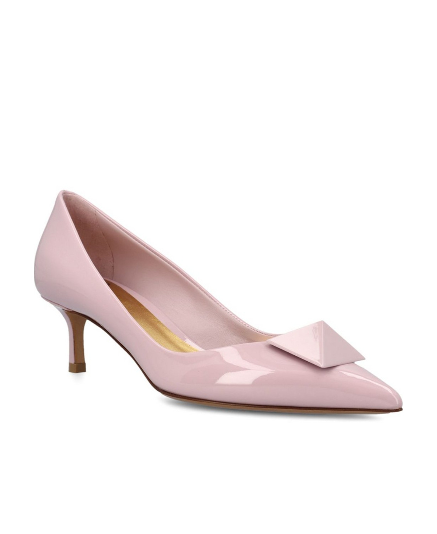 Valentino Garavani Rockstud Pointed Toe Slip-on Pumps In Pink