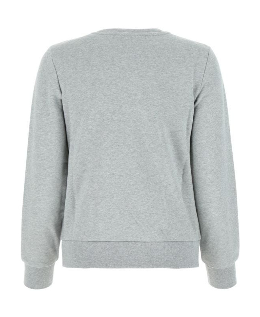 Apc A.p.c. Sweatshirt Crew-neck Logo Print Clothing In Gray