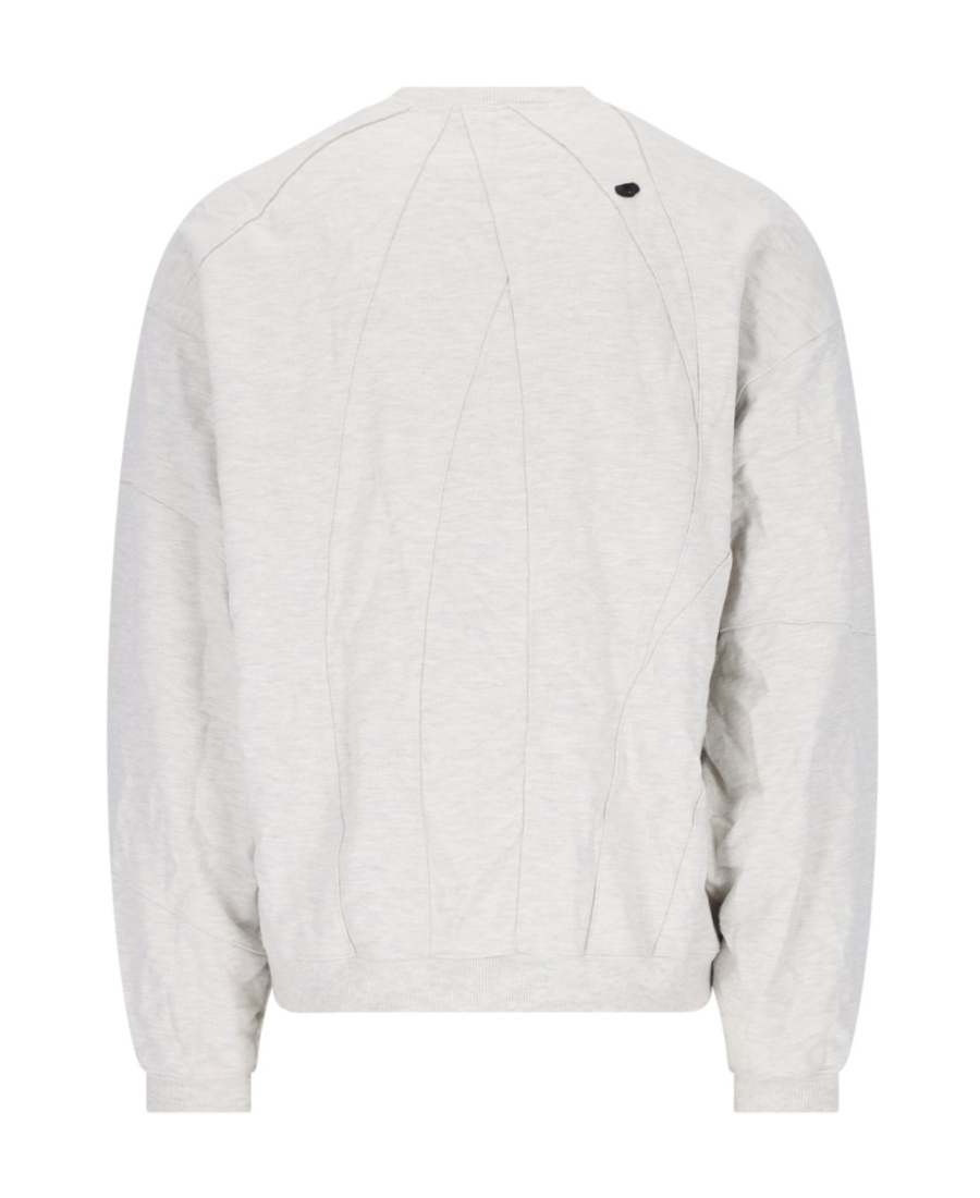 Ader Error Logo Round-necked Sweater In White