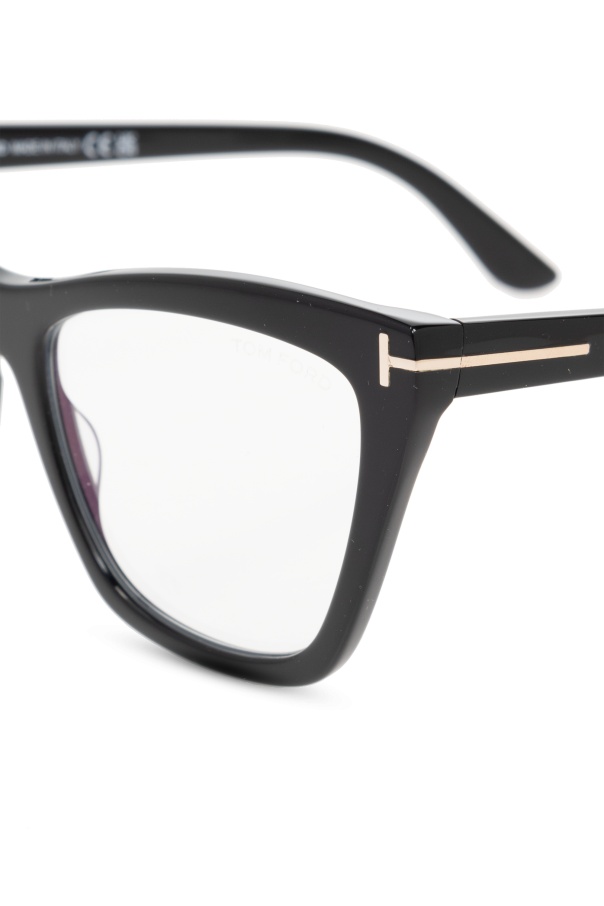 Tom Ford Logo Flat Mirror In Black