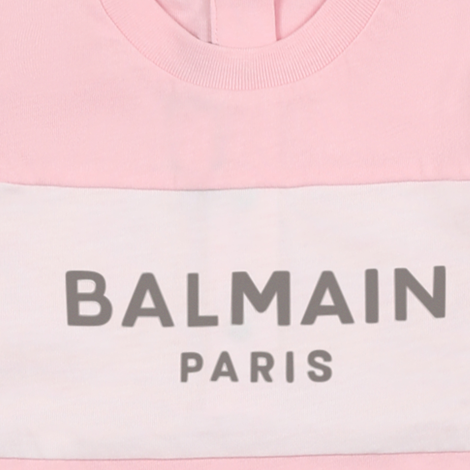 Balmain Long-sleeved Jumpsuit Hat Set In Pink