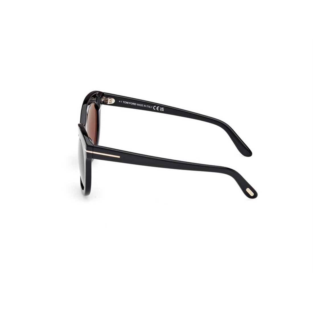 Tom Ford Eyewear Odette Oval Frame Sunglasses In Black