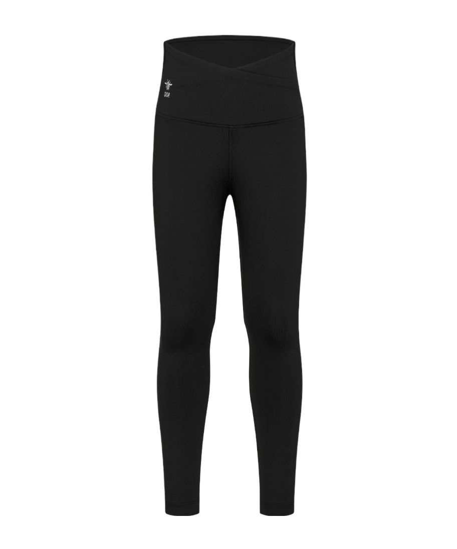 Dior Elastic Waist Leggings In Black