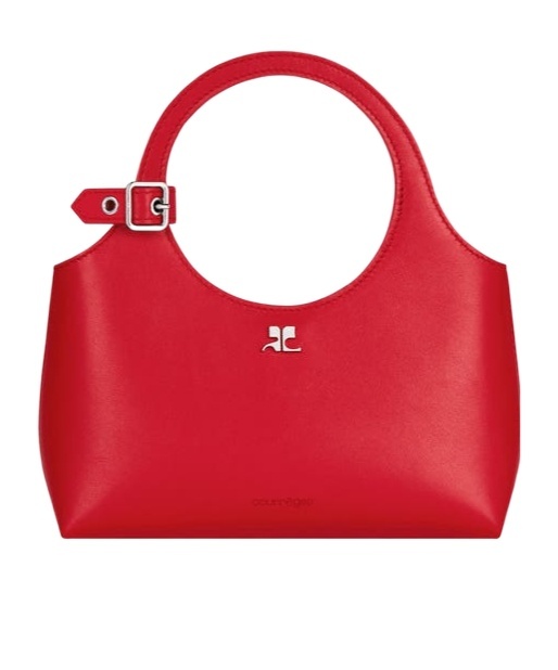 Shop Courrèges Mini Holy Day Tote Bag In Red