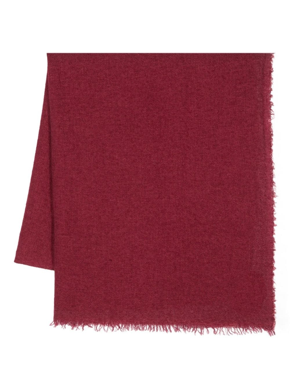 Faliero Sarti Wool Scarf And Fringes In Red
