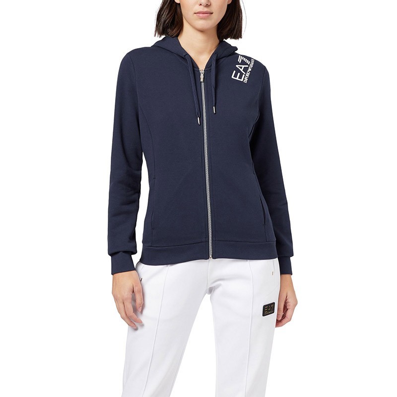 Shop Ea7 Logo Details Casual Jacket In Black