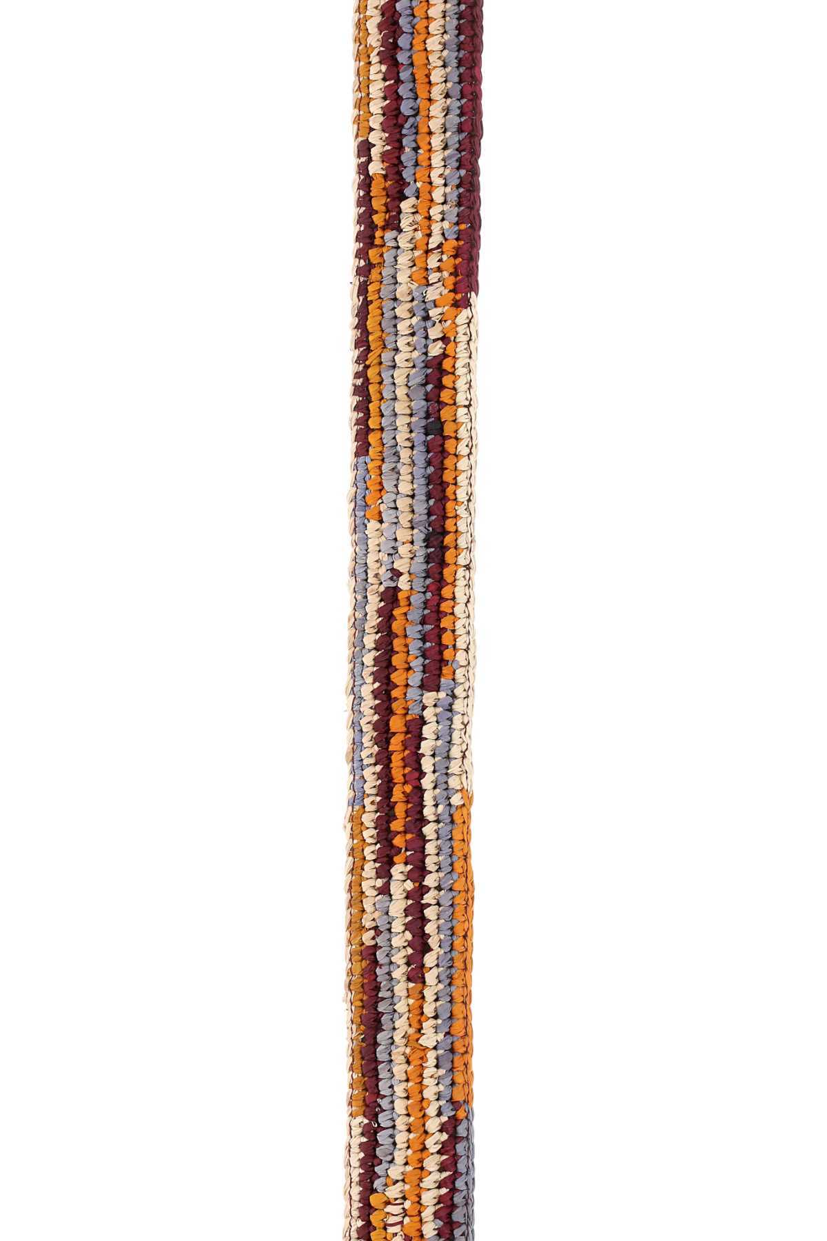 Shop Isabel Marant Zaf Leather-trimmed Raffia Belt In Brown