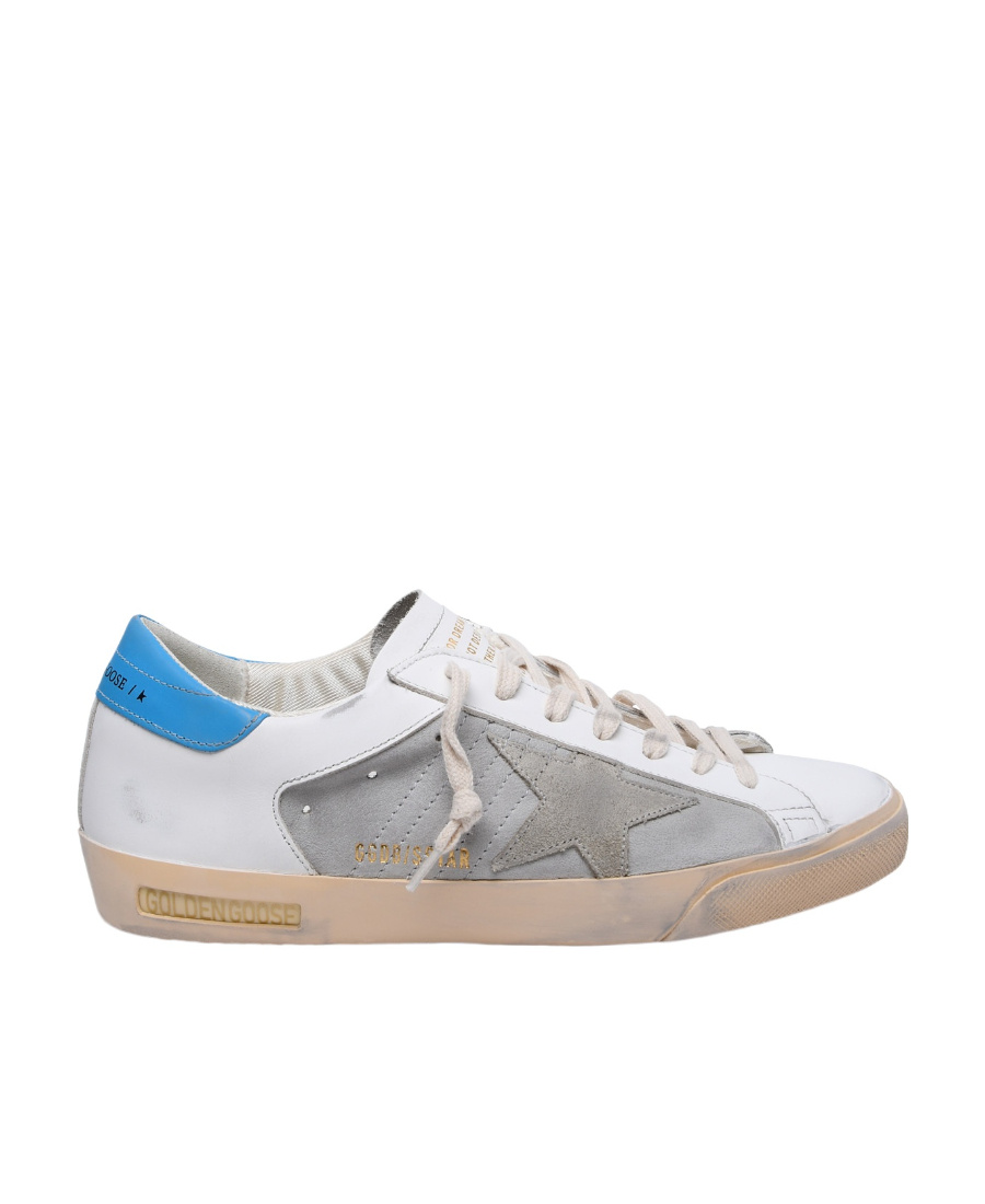 Golden Goose Super Star Suede Sneakers In Gray