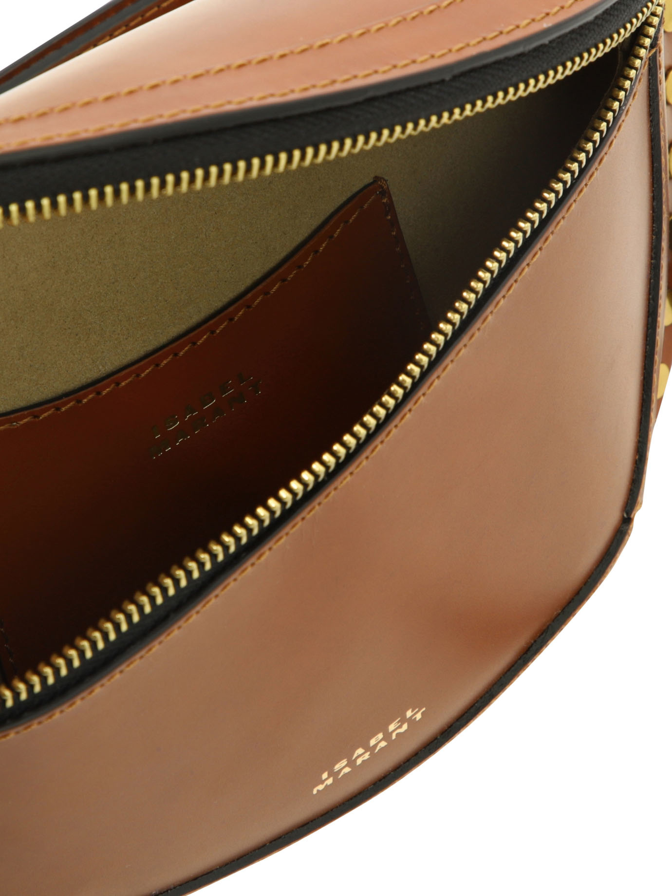 Isabel Marant Skano Leather Belt Bag In Brown