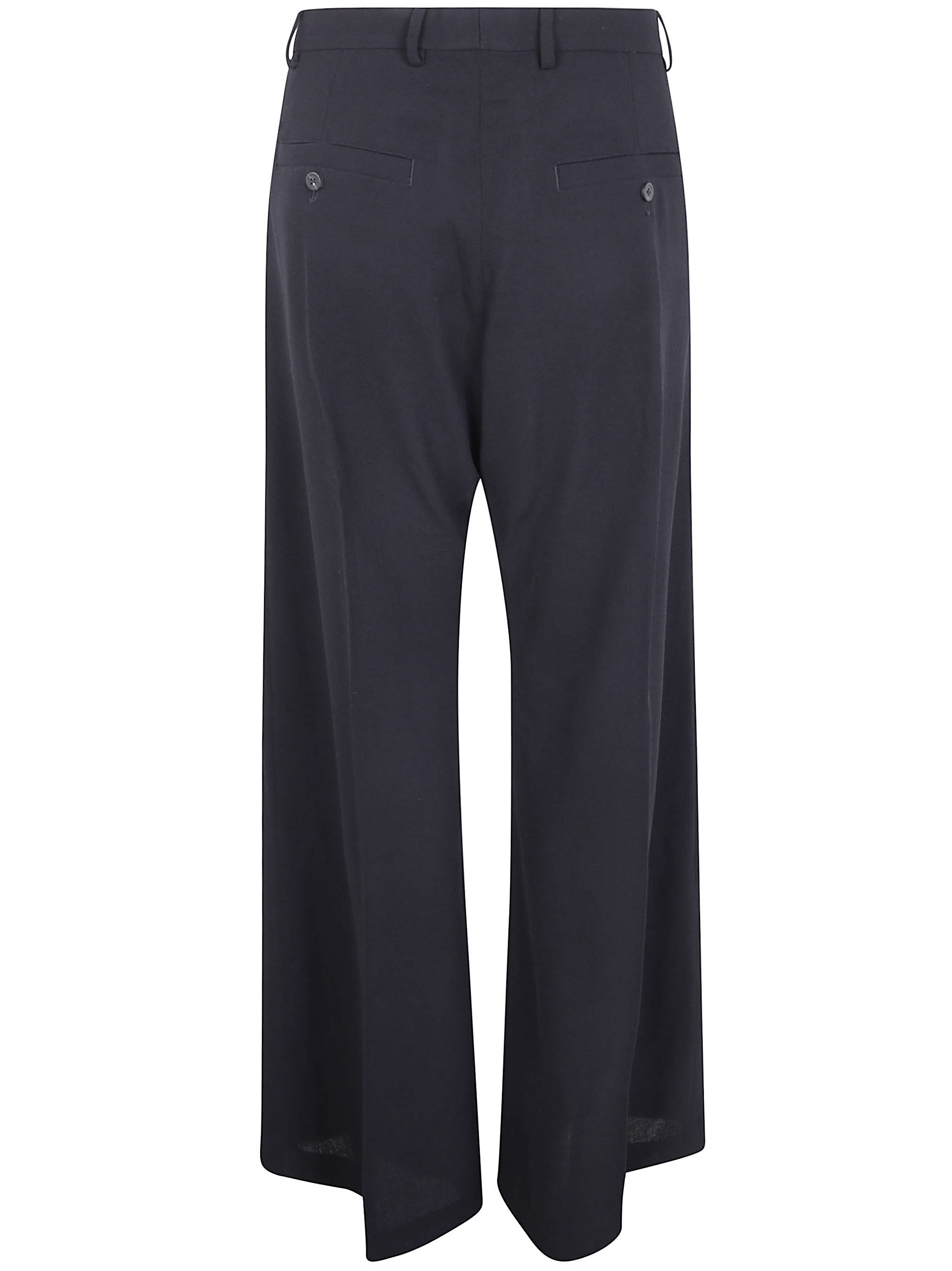 Rick Owens Belas Zip-front Wide-leg Trousers In Black